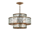 Currey & Company 9759 Fantine Small Chandelier in Pyrite Bronze/Raj Mirror 6