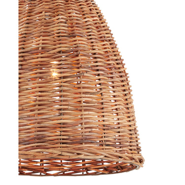 Currey & Company 9845 Basket Pendant in Natural 2