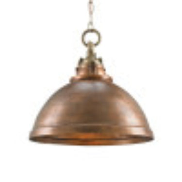 Currey & Company 9857 Admiral Pendant in Copper/Antique Brass 1