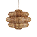 Currey & Company 9859 Antibes 9 Light Chandelier in Khaki/Natural 3