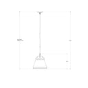 Currey & Company 9868 Lumley Black Pendant in French Black/Pyrite Bronze 4