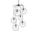 Currey & Company 9869 Moorsgate Multi Pendant in Blacksmith/Old Brass 1