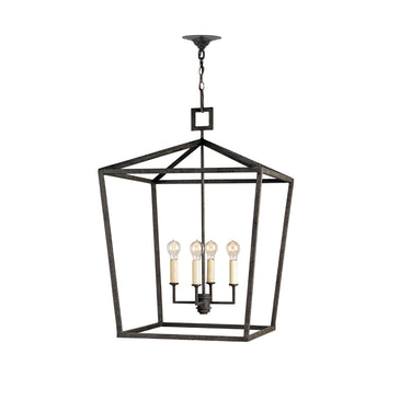 Currey & Company 9871 Denison Grande 5 Light Lantern in Mole Black 3