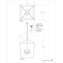 Currey & Company 9871 Denison Grande 5 Light Lantern in Mole Black 5