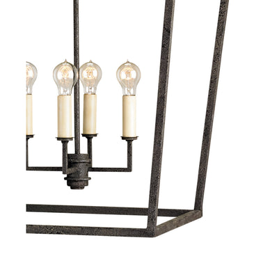 Currey & Company 9872 Denison Large 4 Light Lantern in Mole Black 2