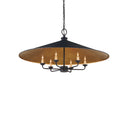Currey & Company 9873 Brussels 6 Light Chandelier in French Black/Contemporary Gold 3