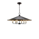 Currey & Company 9873 Brussels 6 Light Chandelier in French Black/Contemporary Gold 5