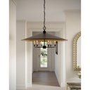 Currey & Company 9873 Brussels 6 Light Chandelier in French Black/Contemporary Gold 7