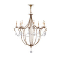 Currey & Company 988-C Crystal 8 Light Chandelier in Rhine Gold 3