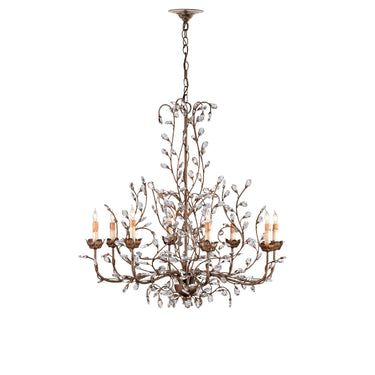 Currey & Company 988 Crystal Bud 8 Light Chandelier in Cupertino 3