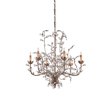 Currey & Company 988 Crystal Bud 8 Light Chandelier in Cupertino 6