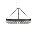 Currey & Company 9888 Balthazar Oval Chandelier in French Black 3