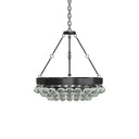 Currey & Company 9888 Balthazar Oval Chandelier in French Black 4
