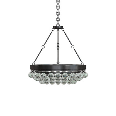 Currey & Company 9888 Balthazar Oval Chandelier in French Black 4