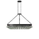 Currey & Company 9888 Balthazar Oval Chandelier in French Black 5