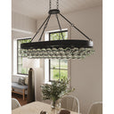 Currey & Company 9888 Balthazar Oval Chandelier in French Black 6