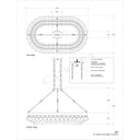 Currey & Company 9888 Balthazar Oval Chandelier in French Black 9