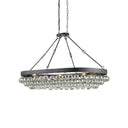 Currey & Company 9888 Balthazar Oval Chandelier in French Black 1