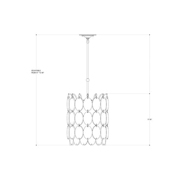 Currey & Company 9920 Airlie Pendant in Satin Black 5
