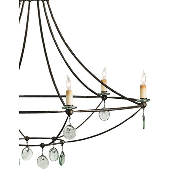 Currey & Company 9921 Novella 6 Light Chandelier in Mayfair - Crescent Harbor