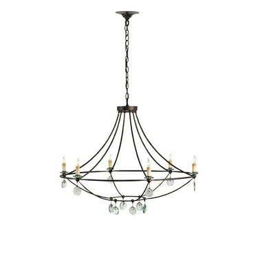 Currey & Company 9921 Novella 6 Light Chandelier in Mayfair - Crescent Harbor