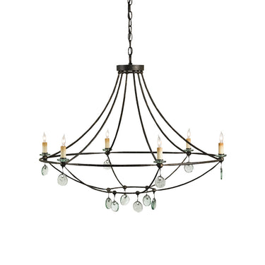 Currey & Company 9921 Novella 6 Light Chandelier in Mayfair 1