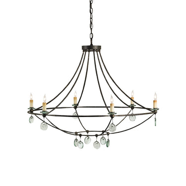 Currey & Company 9921 Novella 6 Light Chandelier in Mayfair - Crescent Harbor
