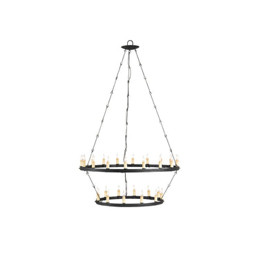 Currey & Company 9935 Toulouse 30-Light Chandelier in Blacksmith - Crescent Harbor