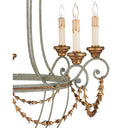 Currey & Company 9948 Elegance 8 Light Chandelier in Etruscan/Gold Leaf 2