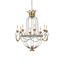 Currey & Company 9948 Elegance 8 Light Chandelier in Etruscan/Gold Leaf 5