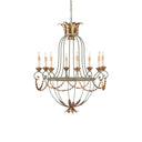 Currey & Company 9948 Elegance 8 Light Chandelier in Etruscan/Gold Leaf 1