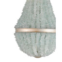 Currey & Company 9966 Platea 3 Light Chandelier in Contemporary Silver Leaf/Seaglass 2