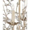 Currey & Company 997 Crystal Bud 8 Light Chandelier in Silver Granello 2