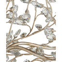 Currey & Company 997 Crystal Bud 8 Light Chandelier in Silver Granello - Crescent Harbor
