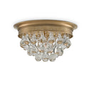Currey & Company 9999-0002 Worthing Flush Mount in Antique Brass 1