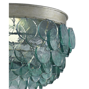 Currey & Company 9999-0013 Braithwell Flush Mount in Silver Leaf 2