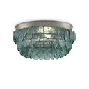 Currey & Company 9999-0013 Braithwell Flush Mount in Silver Leaf 1