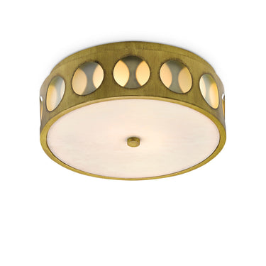 Currey & Company 9999-0019 Go-Go Flush Mount in Brass - Crescent Harbor