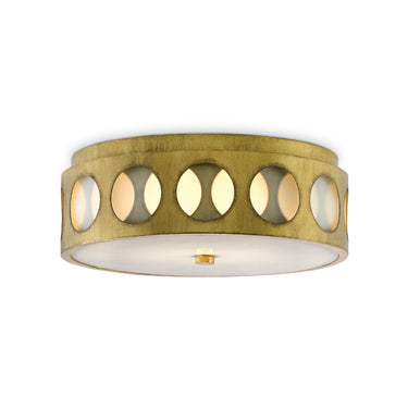 Currey & Company 9999-0019 Go-Go Flush Mount in Brass 1