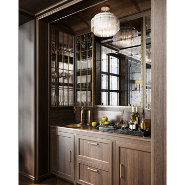 Currey & Company 9999-0030 Vintner Blanc Semi-Flush - Crescent Harbor