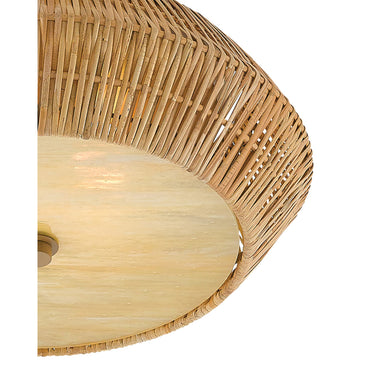 Currey & Company 9999-0033 Antibes Flush Mount in Natural/Honey Beige 2