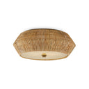 Currey & Company 9999-0033 Antibes Flush Mount in Natural/Honey Beige - Crescent Harbor