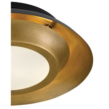 Currey & Company 9999-0045 Metaphor Flush Mount in Painted Antique Brass/Painted Black - Crescent Harbor