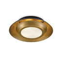 Currey & Company 9999-0045 Metaphor Flush Mount in Painted Antique Brass/Painted Black 3
