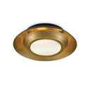 Currey & Company 9999-0045 Metaphor Flush Mount in Painted Antique Brass/Painted Black - Crescent Harbor
