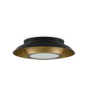 Currey & Company 9999-0045 Metaphor Flush Mount in Painted Antique Brass/Painted Black - Crescent Harbor