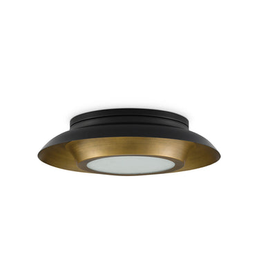 Currey & Company 9999-0045 Metaphor Flush Mount in Painted Antique Brass/Painted Black - Crescent Harbor