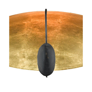 Currey & Company 9999-0049 Pinders Flush Mount in Contemporary Gold Leaf/French Black - Crescent Harbor