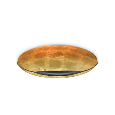 Currey & Company 9999-0049 Pinders Flush Mount in Contemporary Gold Leaf/French Black - Crescent Harbor