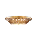 Currey & Company 9999-0055 Floris Flush Mount in New Gold Leaf/Milky Glass 1